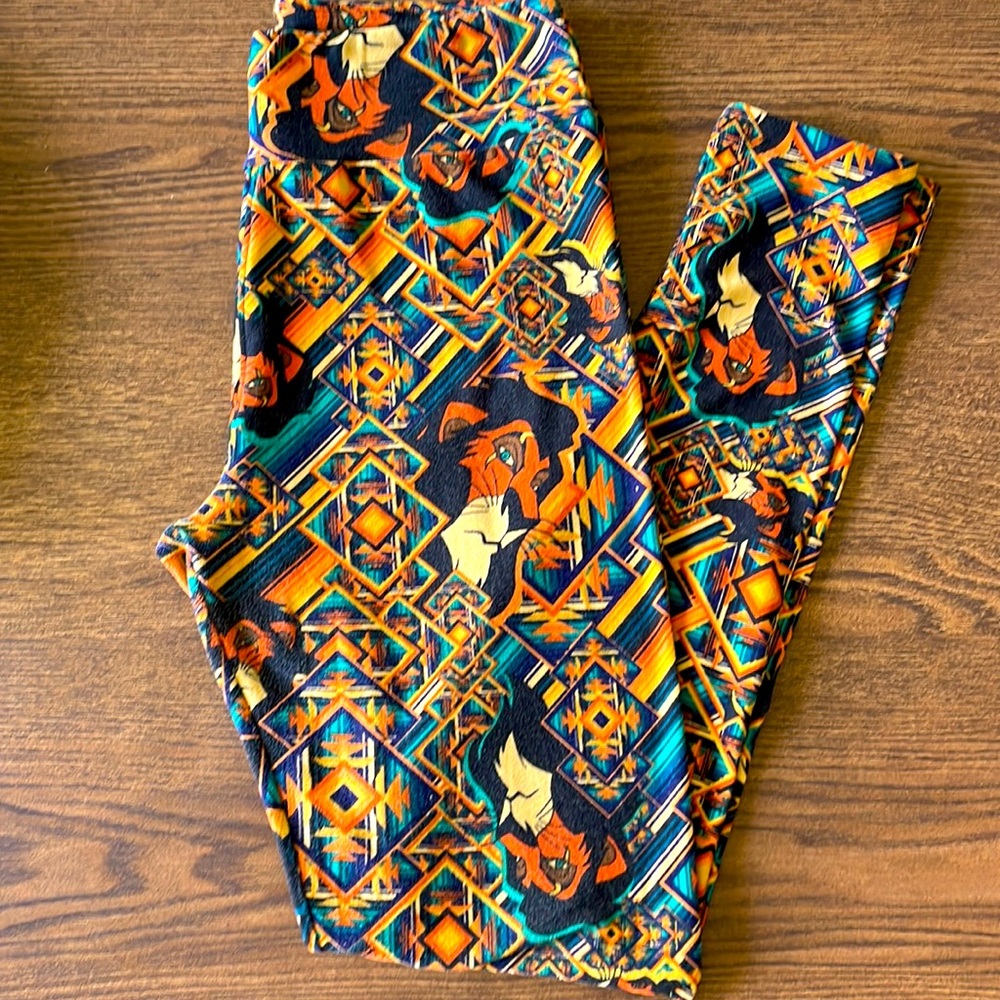 Disney Lion King Scar Villain Lularoe OS Leggings